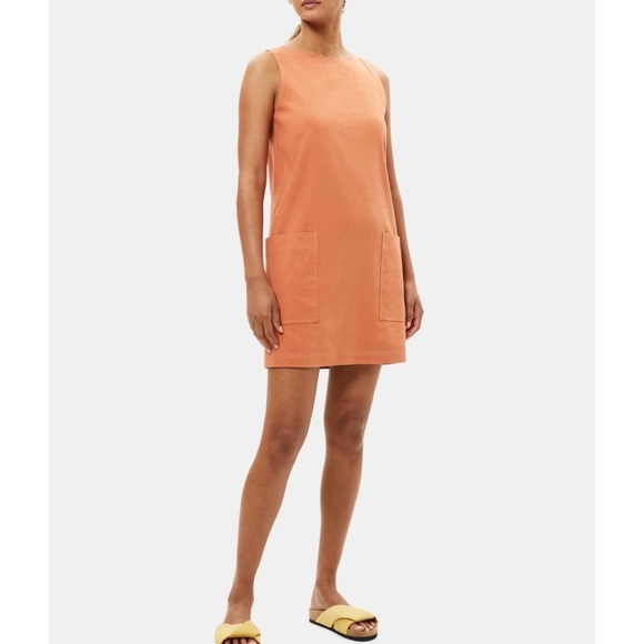 Theory Sleeveless Shift Dress in Linen NWT - Picture 2 of 4